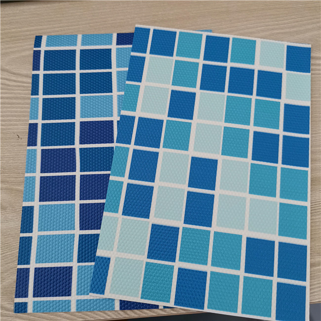 PVC Swimming Pool Liner, Thickness 1.5mm, Blue, Mosaic, Reinforced with Fabric, Heating Weldable, manufacturer, factory