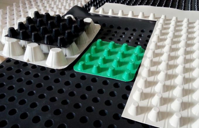 Foundation/Basement Construction High Density Polyethylene Dimpled Drain Board Sheet with 0.8mm-2.0mm Thickness 3