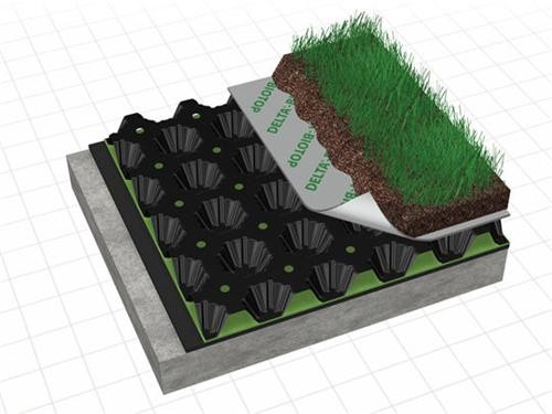 Foundation/Basement Construction High Density Polyethylene Dimpled Drain Board Sheet with 0.8mm-2.0mm Thickness 5