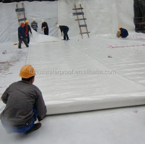 Construction Waterproofing Project Self Adhesive HDPE Waterproofing Membrane with Granules Glue 8