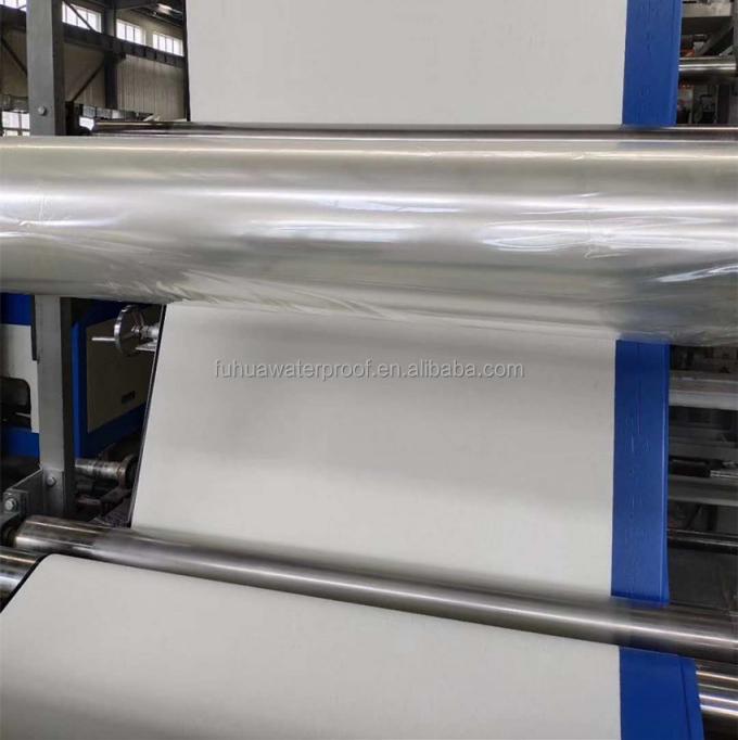 Pre Applied HDPE glue releasing film/granules Self Adhesive Membrane for Underground Waterproofing 7