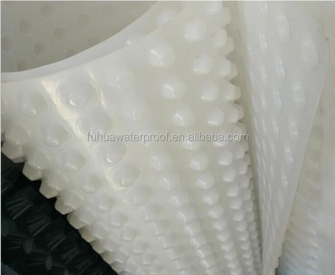 Waterproof Membrane HDPE Black and White Drainage Cell Mat Board for Garden Drainage Length 10-15m by roll 3