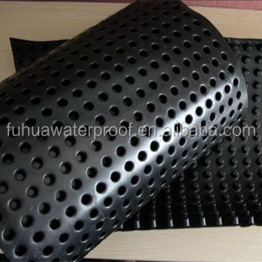 Waterproof Membrane HDPE Black and White Drainage Cell Mat Board for Garden Drainage Length 10-15m by roll 2