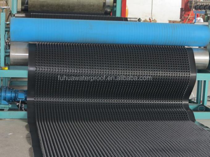 Waterproof Membrane HDPE Black and White Drainage Cell Mat Board for Garden Drainage Length 10-15m by roll 5