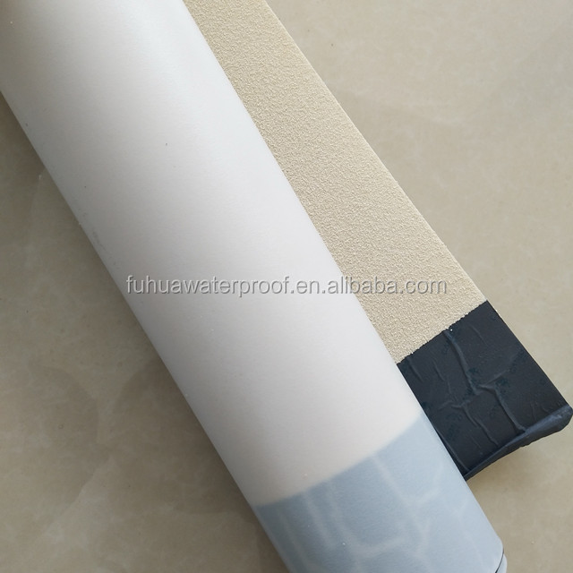 Construction Waterproofing Project Self Adhesive HDPE Waterproofing Membrane with Granules Glue 2