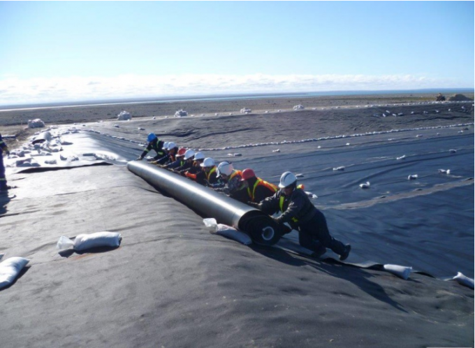Environmentally-Friendly Black HDPE Geomembrane for Lake Liners Thickness 0.3mm-3.0mm 6