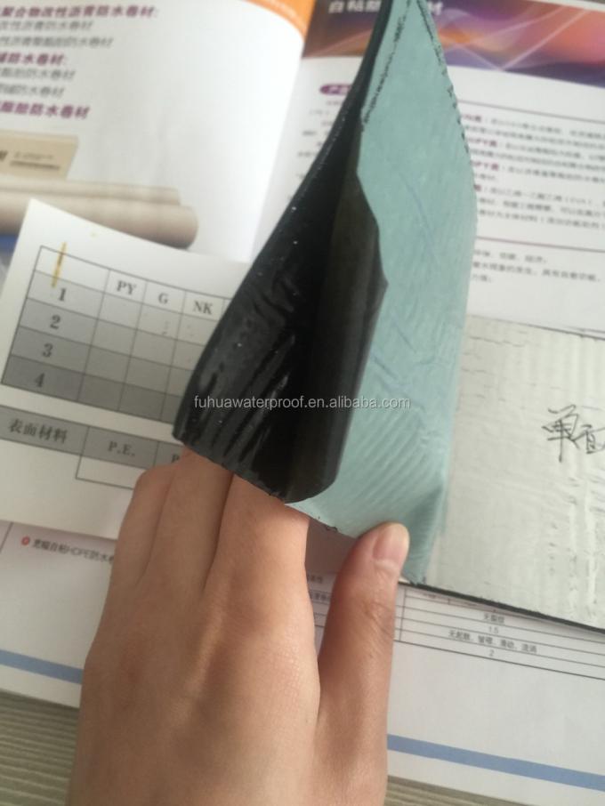 Silicon Film Surface Material Self Adhesive Asphalt SBS Modified Bitumen Waterproofing for Traditional Design Concrete Roof 4