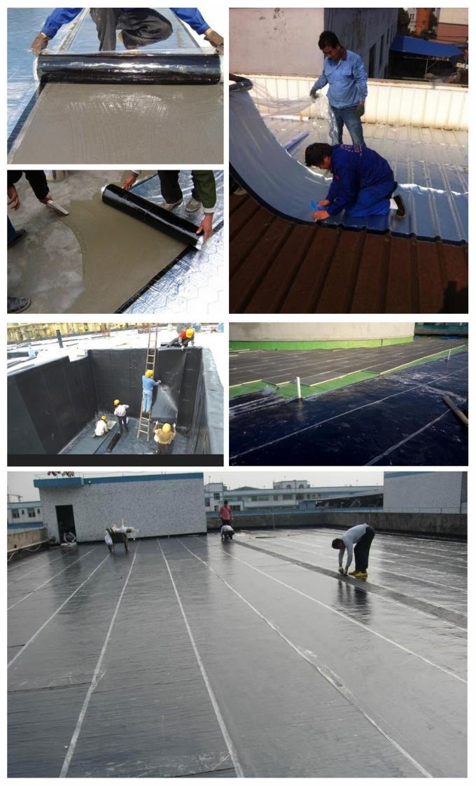 Silicon Film Surface Material Self Adhesive Asphalt SBS Modified Bitumen Waterproofing for Traditional Design Concrete Roof 7