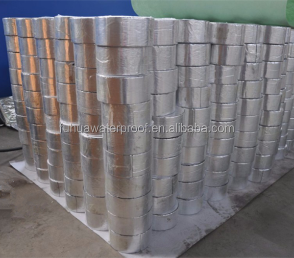 Bitumen/Asphalt Self Adhesive Aluminum Foil Tape for Waterproofing Bonding 3