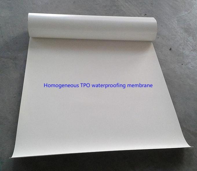 High Strength Customized 4m Length Reinforced TPO Waterproofing Membrane Laminated Fabric on Surface 8