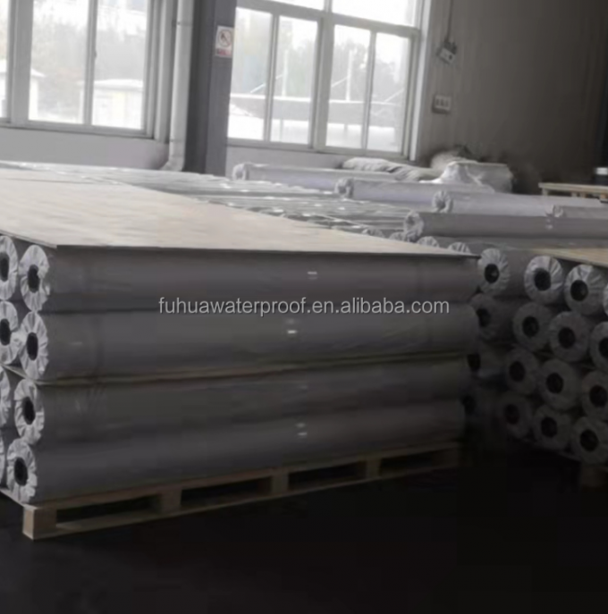 High Strength Customized 4m Length Reinforced TPO Waterproofing Membrane Laminated Fabric on Surface 9