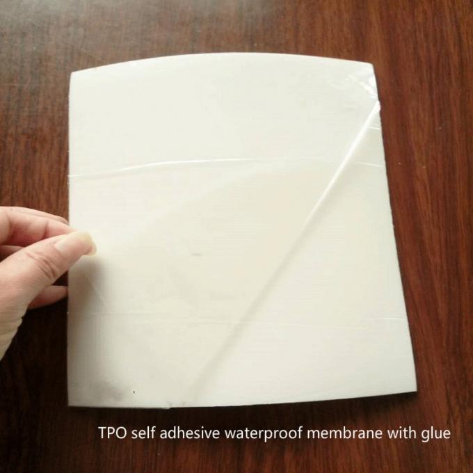 1.0-2.5mm TPO Self Adhesive Waterproofing Membrane for Corrugated Roofs Floor in Office Buildings Width 1.0-3.0m 3