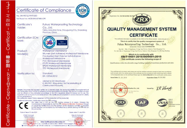 CE Certified PVC Waterproof Membrane Sheet for Roof and Tunnel Project 16