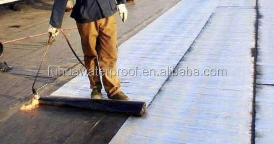 Self Adhesive Roofing Membrane with Green Sand Modified Bitumen Middle Base Fibreglass or Polyester Base Durable and Easy 10
