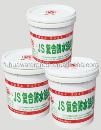 Customers' Required Roofing Liquid Waterproof Materials JS Compound Waterproofing Coating Paint for Cement Flat 1
