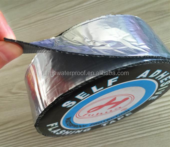 Customized Butyl or Asphalt Self Adhesive Waterproof Tape for Reparation 1.0mm 1.2mm 1.5mm 1.8mm 2.0mm 3.0mm 4.0mm 1