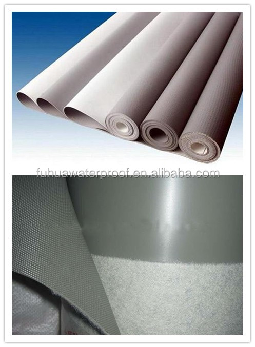 Waterproofing Membrane for Pool Roofs Durable PVC Plastic Sheet Roll in Thickness Range of 1.0mm/1.2mm/1.5mm/1.8mm/2.0mm 5