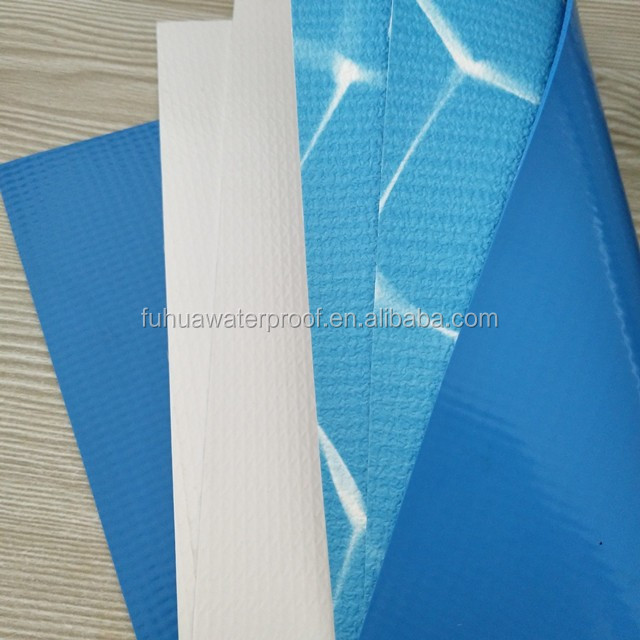 Blue Pool PVC Liner Material Pond Liner Waterproof Film with UV Resistance Width 1.85m 2.05m or customized PVC 6