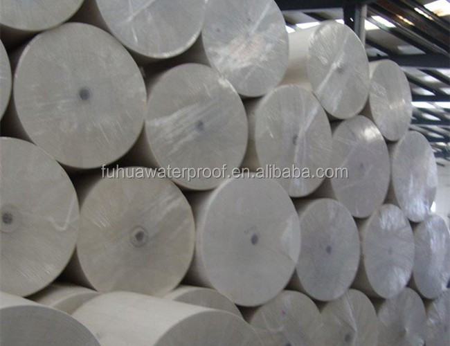 180gsm-200gsm Polyester Nonwoven Felt/Fabric for Bitumen Waterproofing Membrane in White and Green Length 800m-1500m 4