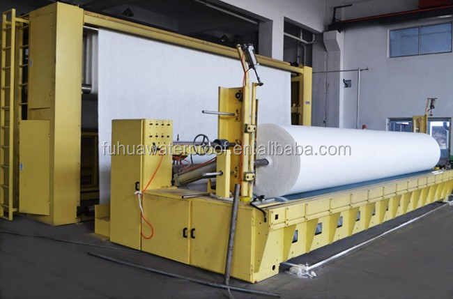 180gsm-200gsm Polyester Nonwoven Felt/Fabric for Bitumen Waterproofing Membrane in White and Green Length 800m-1500m 7