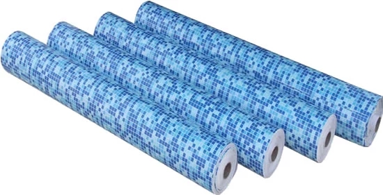 Polyester Mesh Reinforced PVC Waterproofing Plastic Membrane Liner for Swimming Pool Construction 5