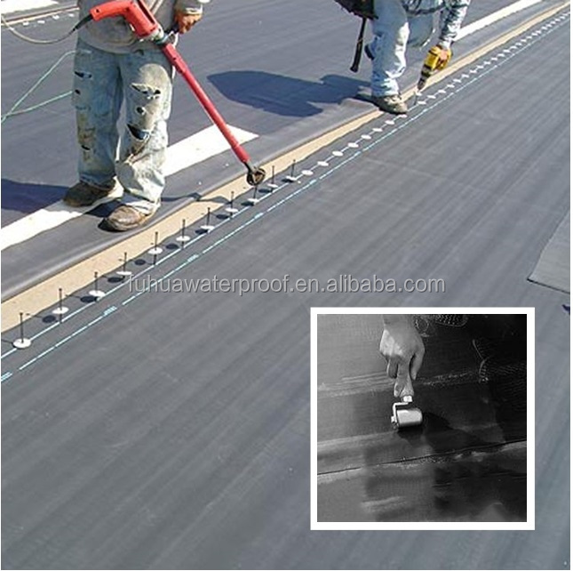 EPDM Rubber Sheet Waterproofing Roll Roofing Width 3m to 50m Ethylene Propylene Diene Monomer 5