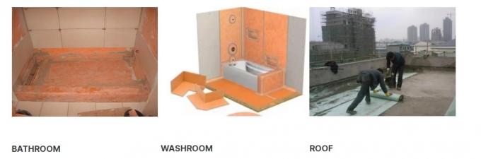 Small Rolls Option PP PE PP Polypropylene Fiber Composite Waterproof Membrane for Washroom 5m Length 8