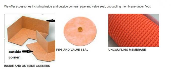 Small Rolls Option PP PE PP Polypropylene Fiber Composite Waterproof Membrane for Washroom 5m Length 9