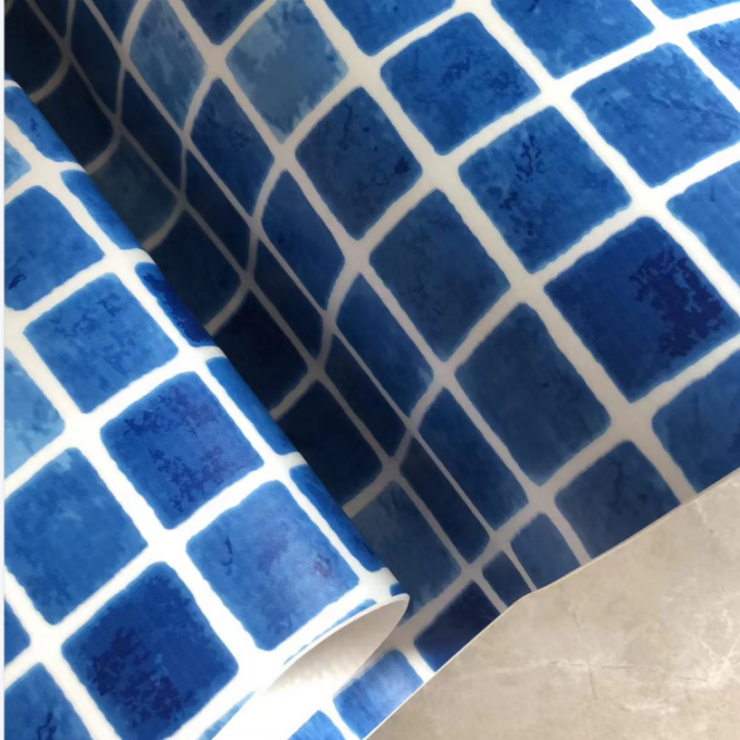 Water Ripple Design PVC Pool Membrane 1.5mm Thickness for in Swimming Pool Material 7