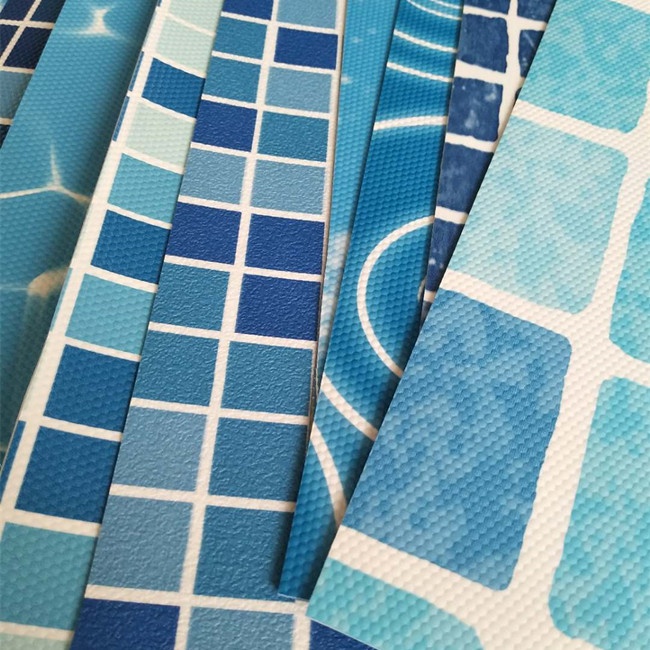 Waterproof Membrane and Blue 1.4mm Vinyl Liner for Swimming Pool Without Frame 4
