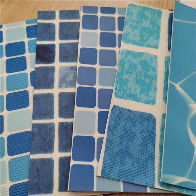 Water Ripple Design PVC Pool Membrane 1.5mm Thickness for in Swimming Pool Material 1