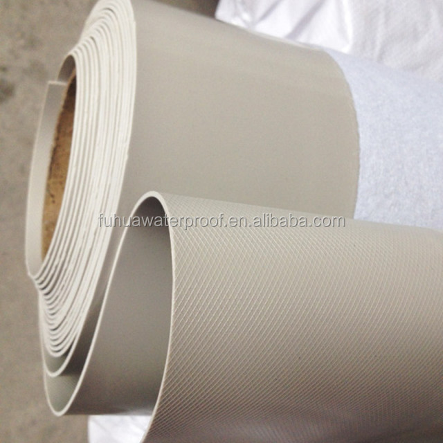 1.0mm/1.2mm/1.5mm/1.8mm/2.0mm Thickness UV Resistant PVC Membrane Rolls for Building Roofs ISO9001/ISO14001 Certified 4