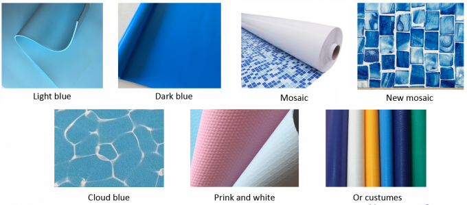 Factory Supply Waterproof Mosaic PVC Plastic Vinyl Swimming Pool Liner for Outdoor Swimmingpool Film Schwimmbad 1