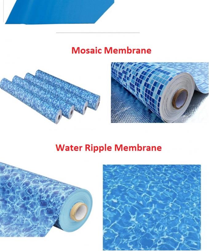 Factory Supply Waterproof Mosaic PVC Plastic Vinyl Swimming Pool Liner for Outdoor Swimmingpool Film Schwimmbad 5