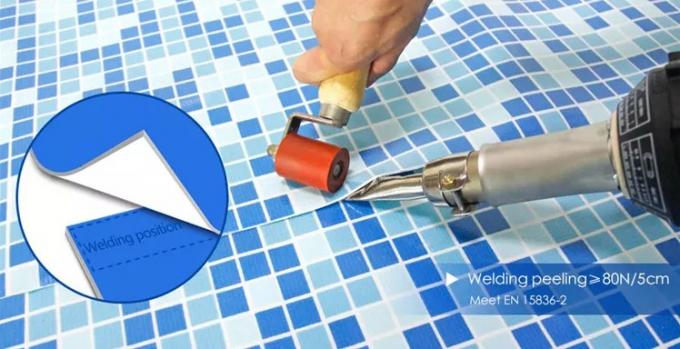 Factory Supply Waterproof Mosaic PVC Plastic Vinyl Swimming Pool Liner for Outdoor Swimmingpool Film Schwimmbad 9