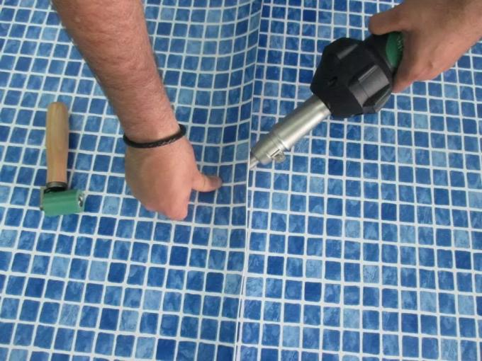Customized Dark Blue 60 Mil 1.5mm Pvc Pool Liners for Swimming Pool 12
