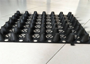 Construction product black draining hdpe board 10mm drainage cell Plastic single side dimple green roof drainage board