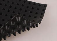 Plastic channel drainage grass turf cell board for roof garden HDPE drainage board with geotextile
