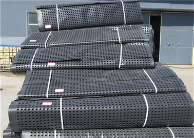 Plastic channel drainage grass turf cell board for roof garden HDPE drainage board with geotextile