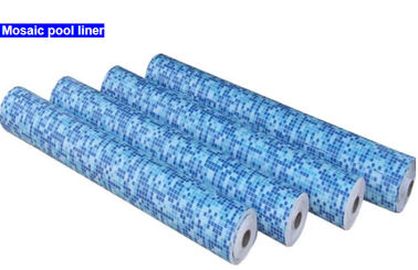 2020 hot sell 1.5mm blue/mosaic pvc swimming pool plastic liner material / vinyl shelf liner
