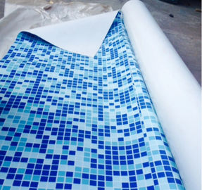 2020 hot sell 1.5mm blue/mosaic pvc swimming pool plastic liner material / vinyl shelf liner