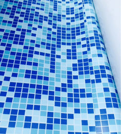 2020 hot sell 1.5mm blue/mosaic pvc swimming pool plastic liner material / vinyl shelf liner