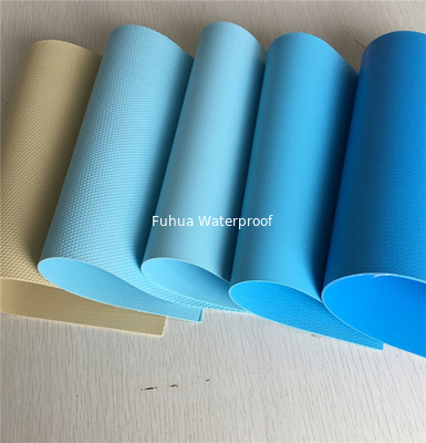 Blue color UV-resistance polyvinyl chloride pvc waterproof membrane 1.5mm 2.0mm for swimming pond