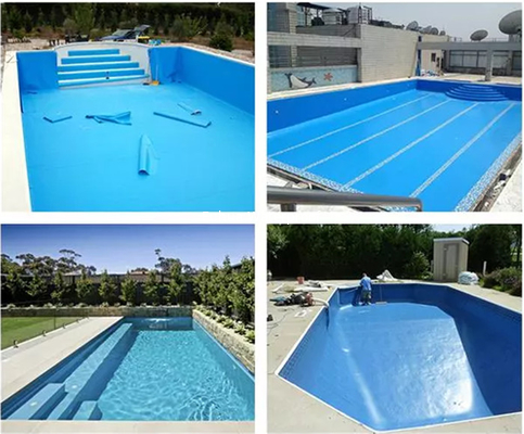 1.5mm Swimming Pool Outside Liner Polyvinyl Chloride PVC Waterproof Membrane