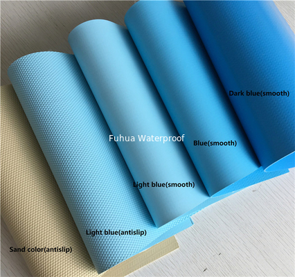 1.5mm PVC Basement Waterproofing Membrane / PVC Swimming Pool Liner Roofing Sheet