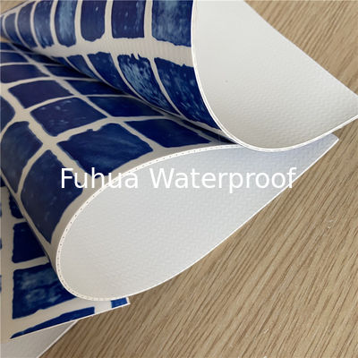Good price 1.2 mm mosaic thickness PVC waterproof membrane for swimming pool waterproof project online