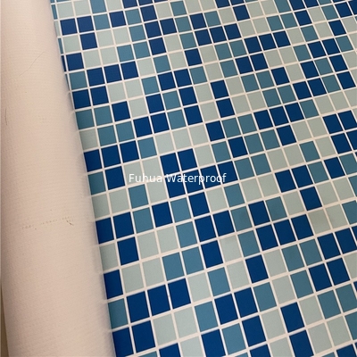 Hot Sale Good Quality the swimming pool pvc waterproofing plastic membrane, 1.5mm mosaic pvc waterproofing membrane