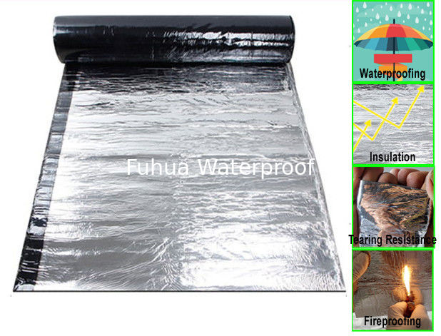 Self Adhesive Bituminous Membrane with Aluminium Foil, +80℃ to -25℃, for ten years