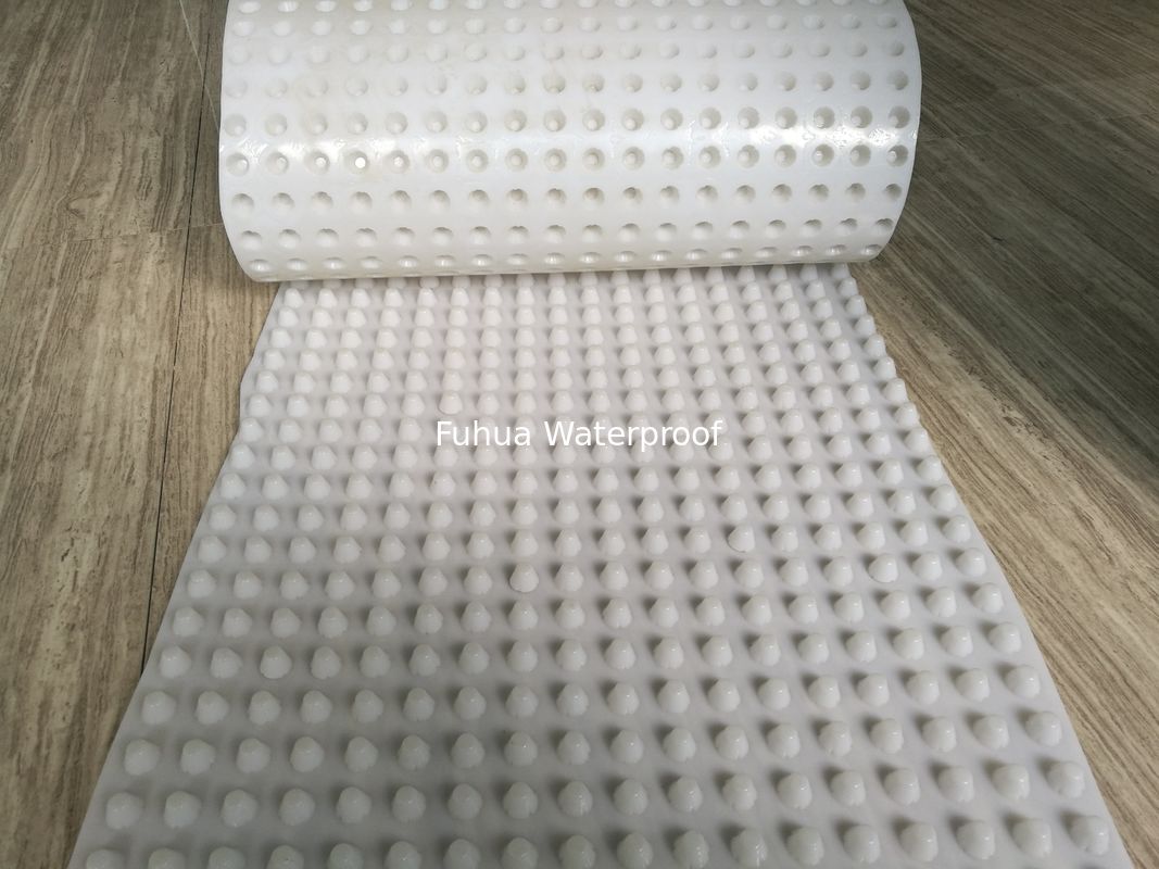 8mm/10mm/12mm height HDPE drain cell drainage board for roof with low price