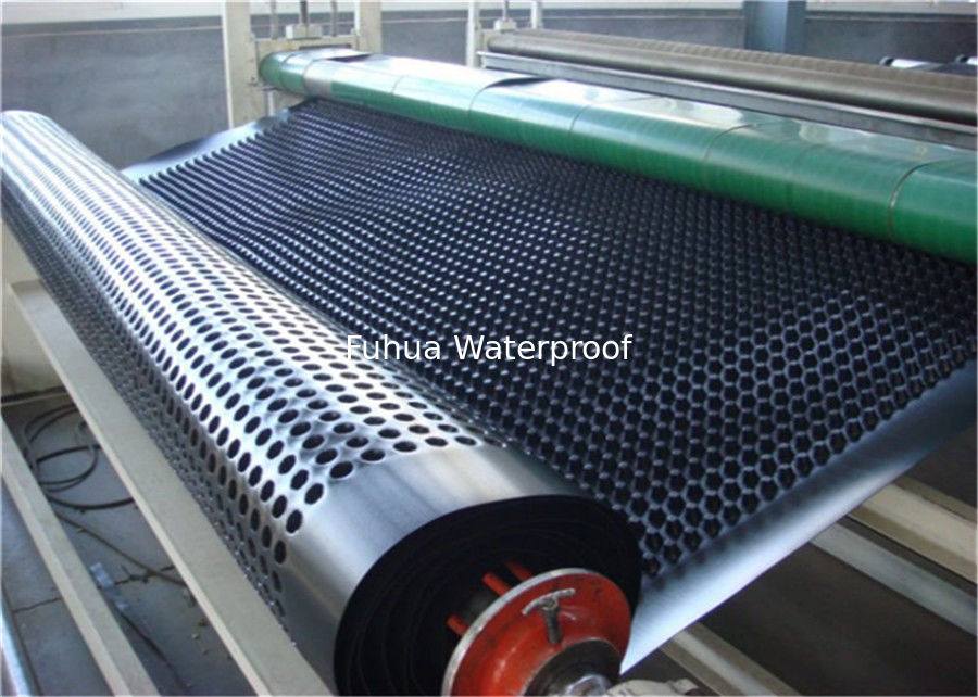 100%  material grass drainage mat, drainage cell drainage mat, composit drainage board with geotextile